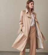 Reiss DARWIN SUMMER TRENCH COAT BRONZE GLOW ~ luxe spring coats
