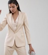 Reiss ETTA JACKET SLIM FIT BLAZER APRICOT ~ luxe suit jackets