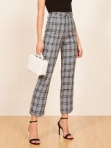 Reformation Frankie Pant in Calais | cropped check print trousers
