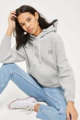 Tommy Jeans Grey Marl Hoodie ~ sporty hoodies