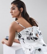REISS JESSICA FRILL FRONT CAMI TOP ~ strappy tie back camisole tops ~ little details