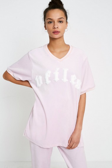 Juicy Couture X VFILES Pink Velour T-Shirt – designer tees