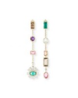 Kendra Scott Muzzie Mixed Drop Earrings ~ beautiful miss match statement earrings ~ mismatched jewelry