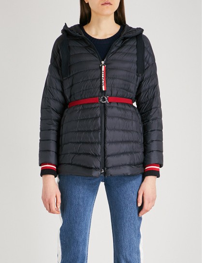 MONCLER Benitoite hooded shell-down jacket Navy – blue padded jackets