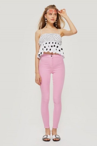 Topshop MOTO Pink Joni Jeans | pretty spring skinnies - flipped