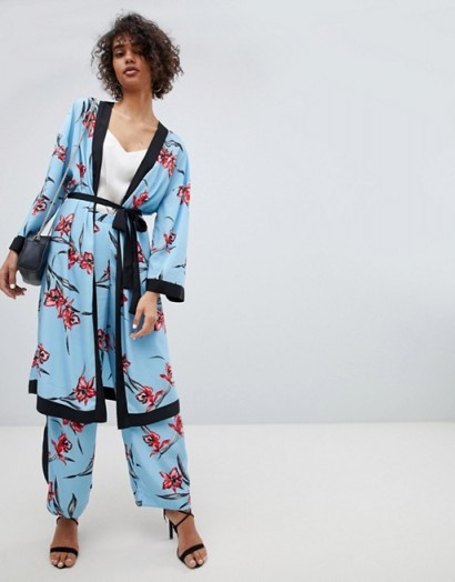 Neon Rose Kimono In Floral Co-Ord | oriental inspired fashion