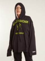 VETEMENTS Printed hooded sweatshirt ~ oversized sporty tops