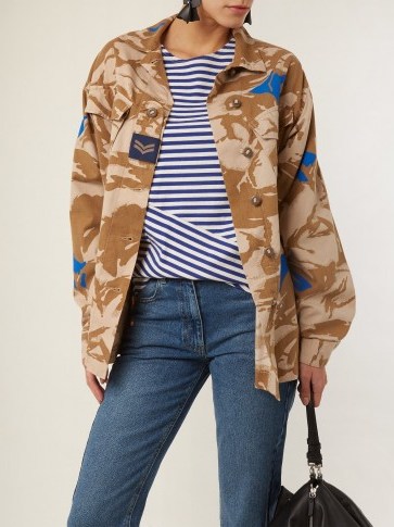 MYAR 1990s camouflage-print jacket / camo utility jackets - flipped
