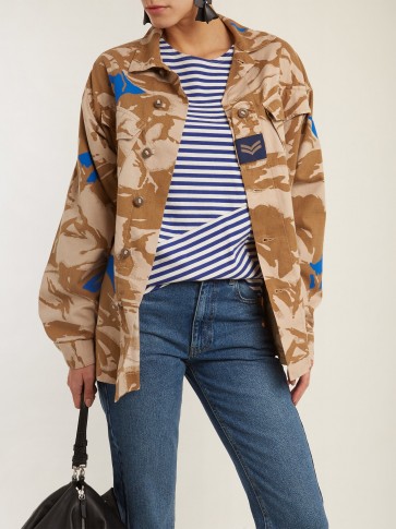 MYAR 1990s camouflage-print jacket / camo utility jackets