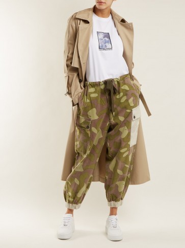MYAR 1990s FIP91 Finnish camouflage cotton trousers ~ camo print drawstring waist cuffed pants