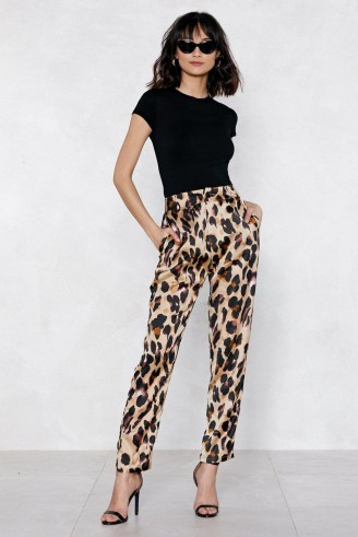 NASTY GAL So Fierce Leopard Pants | animal print trousers