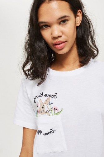 TOPSHOP ‘Some Bunny Loves Me’ Jersey Set / cute slogan tee and shorts - flipped