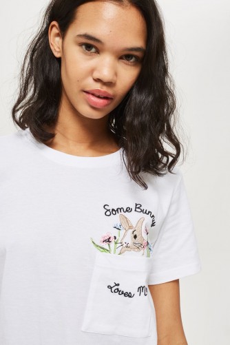 TOPSHOP ‘Some Bunny Loves Me’ Jersey Set / cute slogan tee and shorts