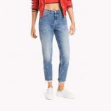 TOMMY HILFIGER STAR EMBROIDERY MUM FIT JEANS | embroidered denim