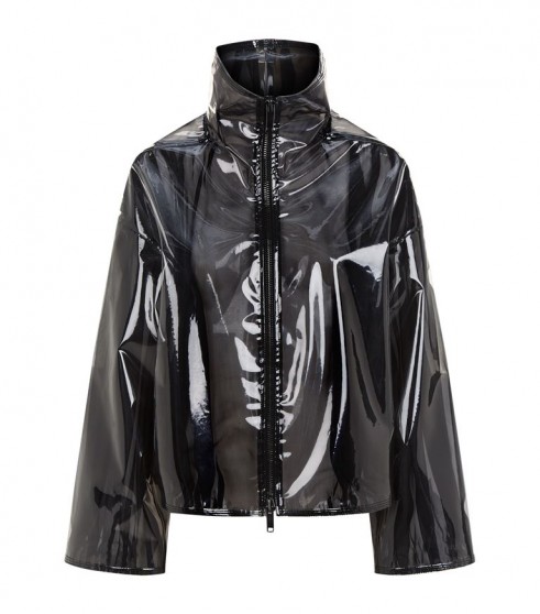 Valentino Sheer Plastic Jacket ~ black transparent jackets
