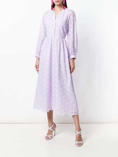 VILSHENKO broderie anglaise shirt dress – lilac summer dresses