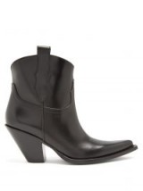 MAISON MARGIELA Western leather ankle boots / chunky Cuban heel