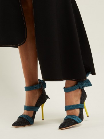 MALONE SOULIERS X Emanuel Ungaro Robyn pumps ~ feminine strappy courts