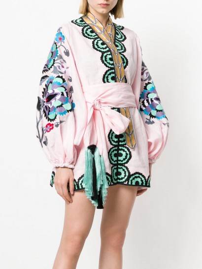 YULIA MAGDYCH floral embroidered kimono top / balloon sleeved kimonos