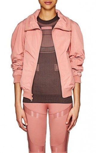 ADIDAS X STELLA MCCARTNEY Pink Padded Crop Jacket ~ casual style - flipped