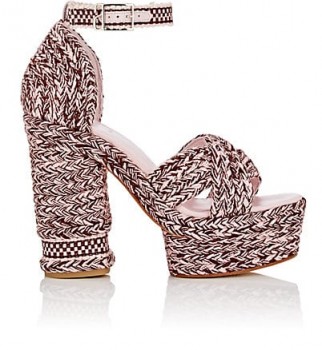 ANTOLINA Aurora Cotton Platform Sandals ~ chunky hand braided heels