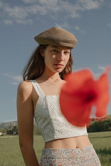 Brixton Audrey Straw Beret | chic hats | summer accessories - flipped