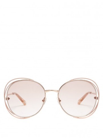CHLOÉ Carlina round-frame sunglasses ~ chic summer eyewear - flipped