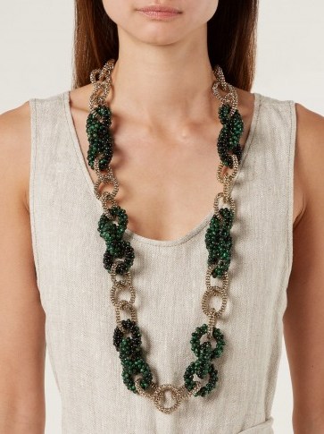 ROSANTICA BY MICHELA PANERO Carramato bead-embellished necklace ~ beautiful statement accessory - flipped