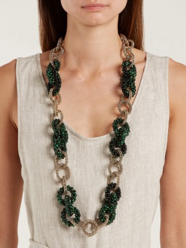 ROSANTICA BY MICHELA PANERO Carramato bead-embellished necklace ~ beautiful statement accessory