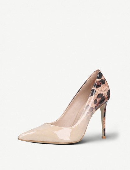 CARVELA Alice 2 leopard-print patent courts – ombre high heel shoes - flipped