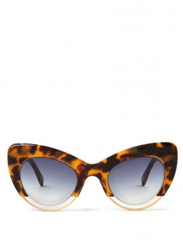 SARTORIALEYES Cat-eye tortoiseshell sunglasses – vintage style accessories - flipped
