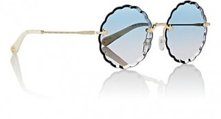 CHLOÉ Rosie Sunglasses ~ blue gradient lenses ~ round framed retro eyewear