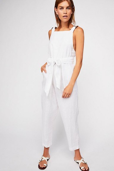 Endless Summer Coladas All Day One-Piece | white summer jumpsuits - flipped