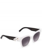 MARC JACOBS Daisy Square Sunglasses / monochrome eyewear