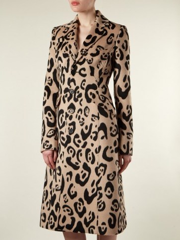 ALTUZARRA Driss leopard-print wool coat ~ tailored outerwear - flipped