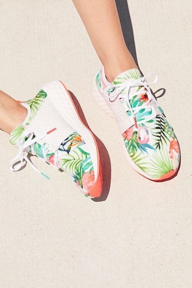 New Balance Floral Cruz Trainer | tropical print sneakers - flipped