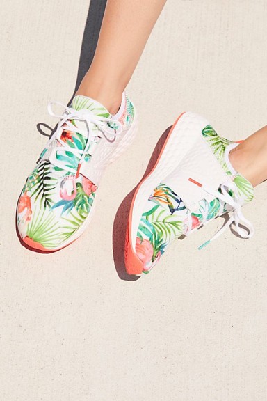 New Balance Floral Cruz Trainer | tropical print sneakers
