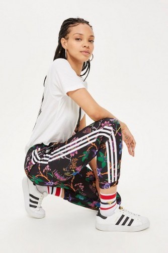adidas Originals Flower Print Track Pants - flipped