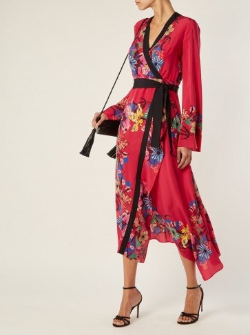 ETRO Fluorite printed silk dress ~ oriental inspired clothing - flipped