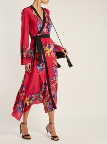 ETRO Fluorite printed silk dress ~ oriental inspired clothing