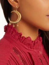 MARTE FRISNES Freya gold-plated single earring ~ large celestial hoop