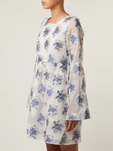ATHENA PROCOPIOU In The Hills floral fil-coupé organza dress ~ sweet summer clothing - flipped