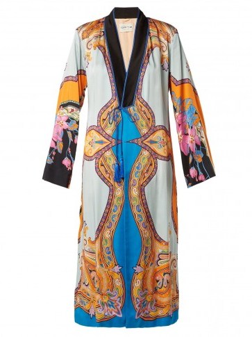 ETRO Jasper paisley and floral-printed crepe coat ~ statement coats ~ beautiful bold prints - flipped