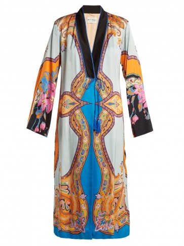 ETRO Jasper paisley and floral-printed crepe coat ~ statement coats ~ beautiful bold prints