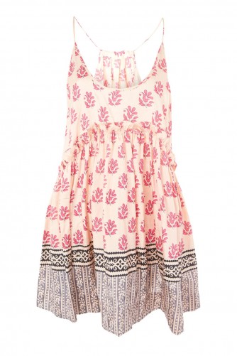 Topshop To Freedom Silk Sundress in Pink | boho summer frock