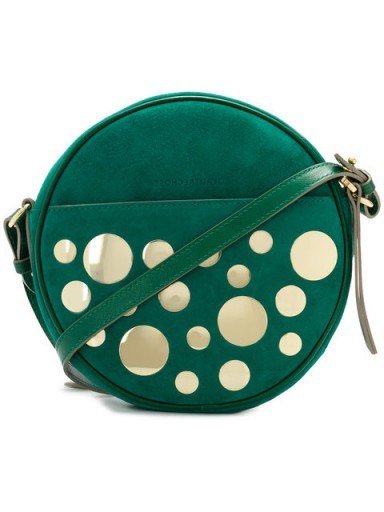 L’AUTRE CHOSE round embellished crossbody bag / green handbags - flipped