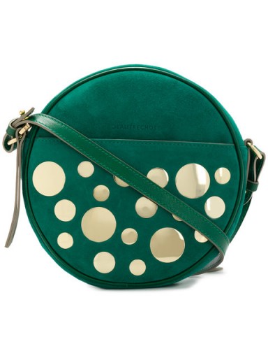 L’AUTRE CHOSE round embellished crossbody bag / green handbags