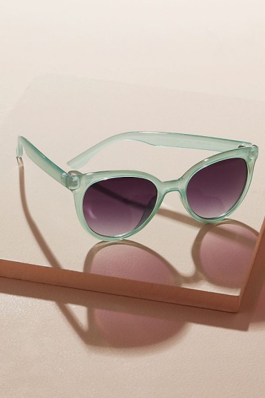 Anthropologie Marcie Sunglasses in mint | green retro eyewear | summer accessories