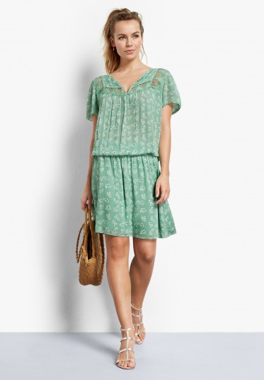 hush Marissa Lace Dress – Mini Floral Granite Green ~ summer dresses ~ everyday style