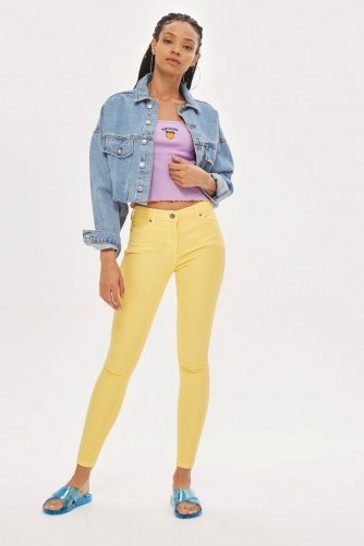 MOTO Yellow Leigh Jeans | ankle grazing skinnies - flipped